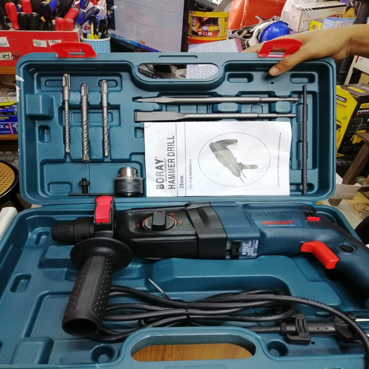 Germany Boray Rotary Hammer Drill, Professional Quality & Multi Function