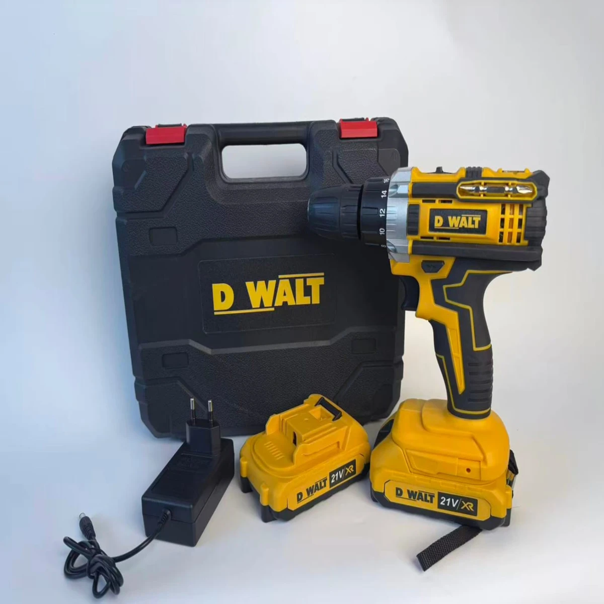 Double Battery Rechargeable D-WALT Cordless Drill machine and 28 pcs tools Set