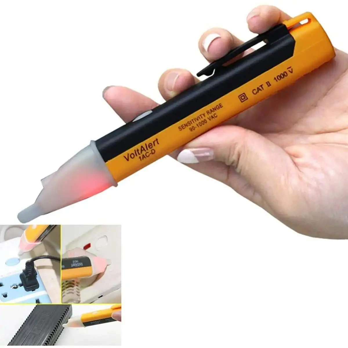 Voltage Electricity Tester Volt Detector Test Pen AC Non-Contact Sensor 90-1000V