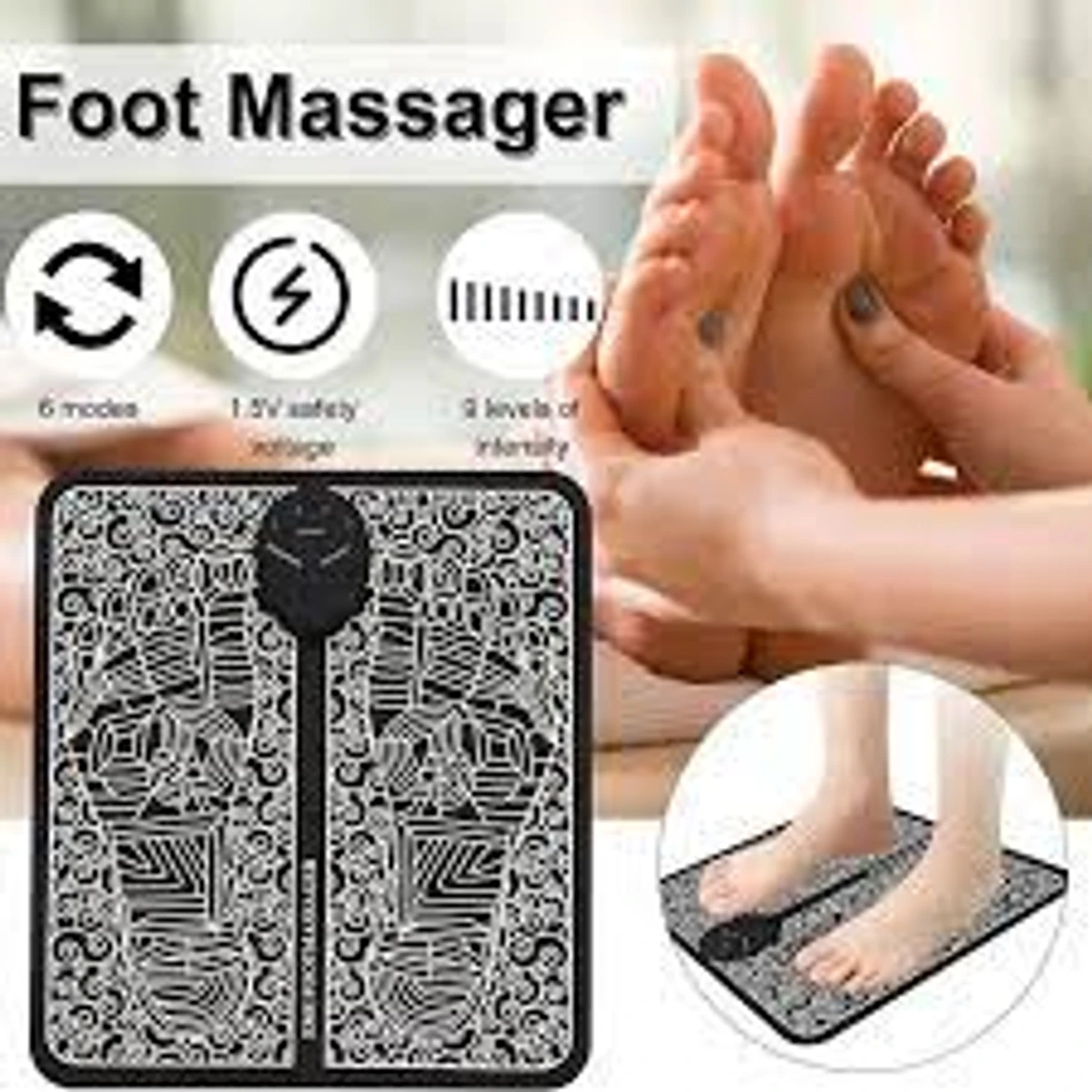 EMS Foot Massager | Folding Portable Feet Massage Machine |