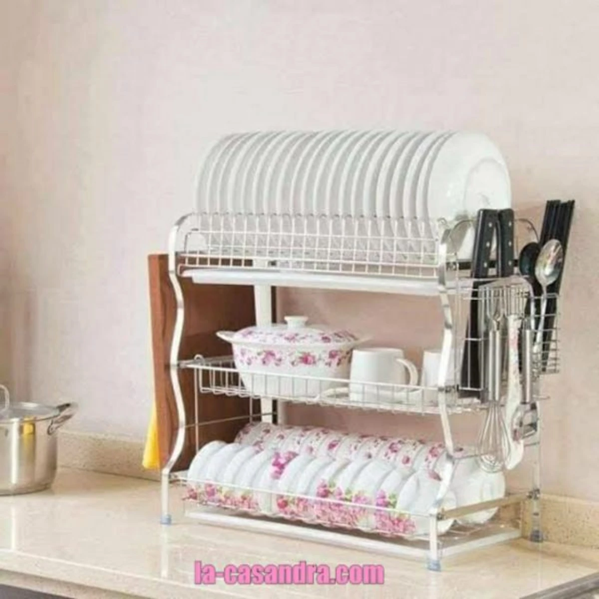 3 LAYER KITCHEN DISH RACK