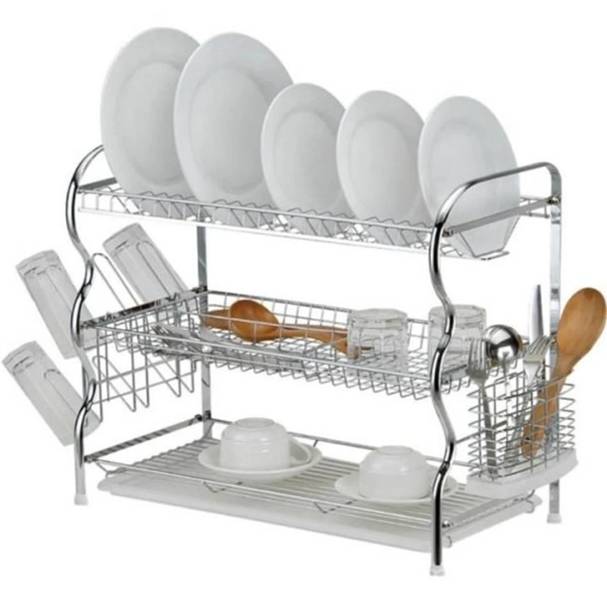 3 LAYER KITCHEN DISH RACK