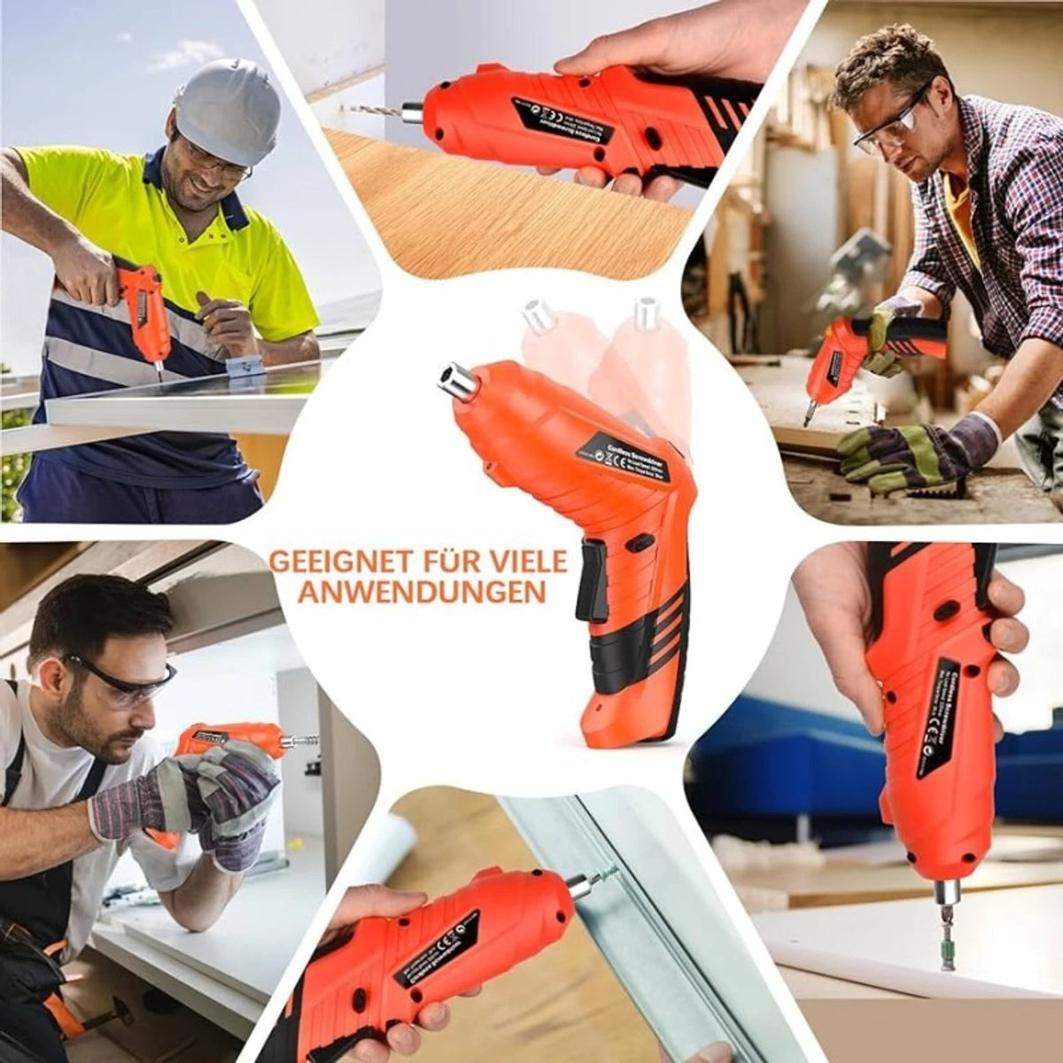 47 Pcs Rechargeable Cordless Screwdriver Set