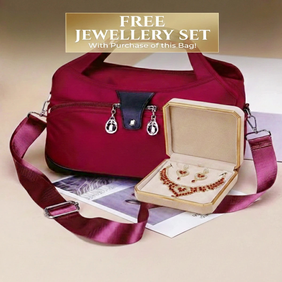 New Fashion Bag And Free Jewellery Set