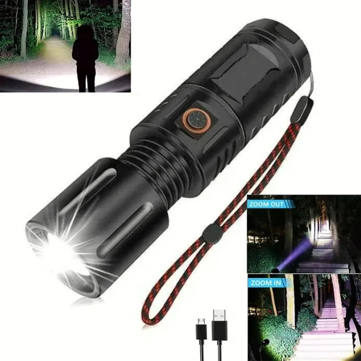 Super Power Japan 30,000 mah Jambo LED Rechargeable torch light with power bank