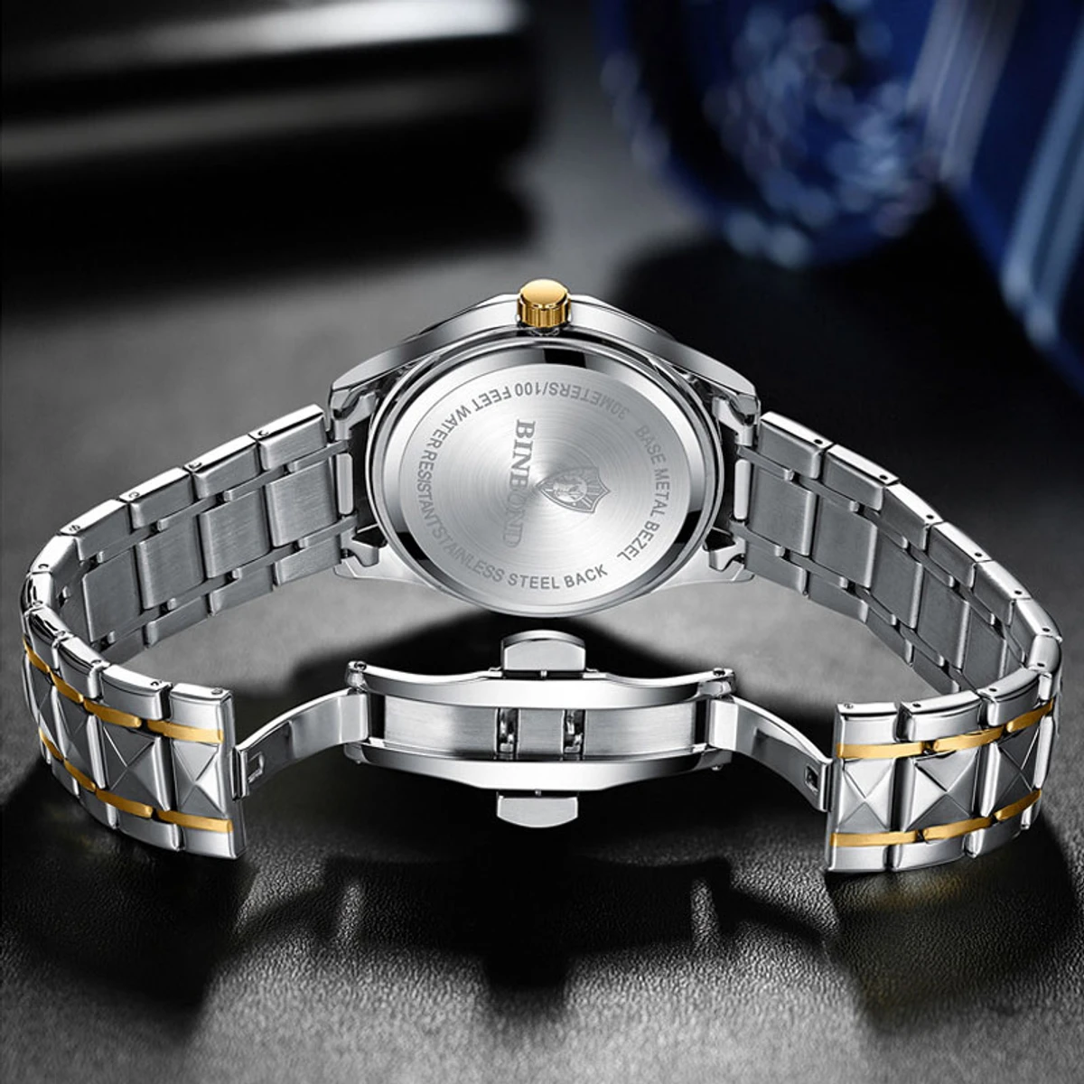 BINBOND Top Quality Business Class Crystal Diamond Watch