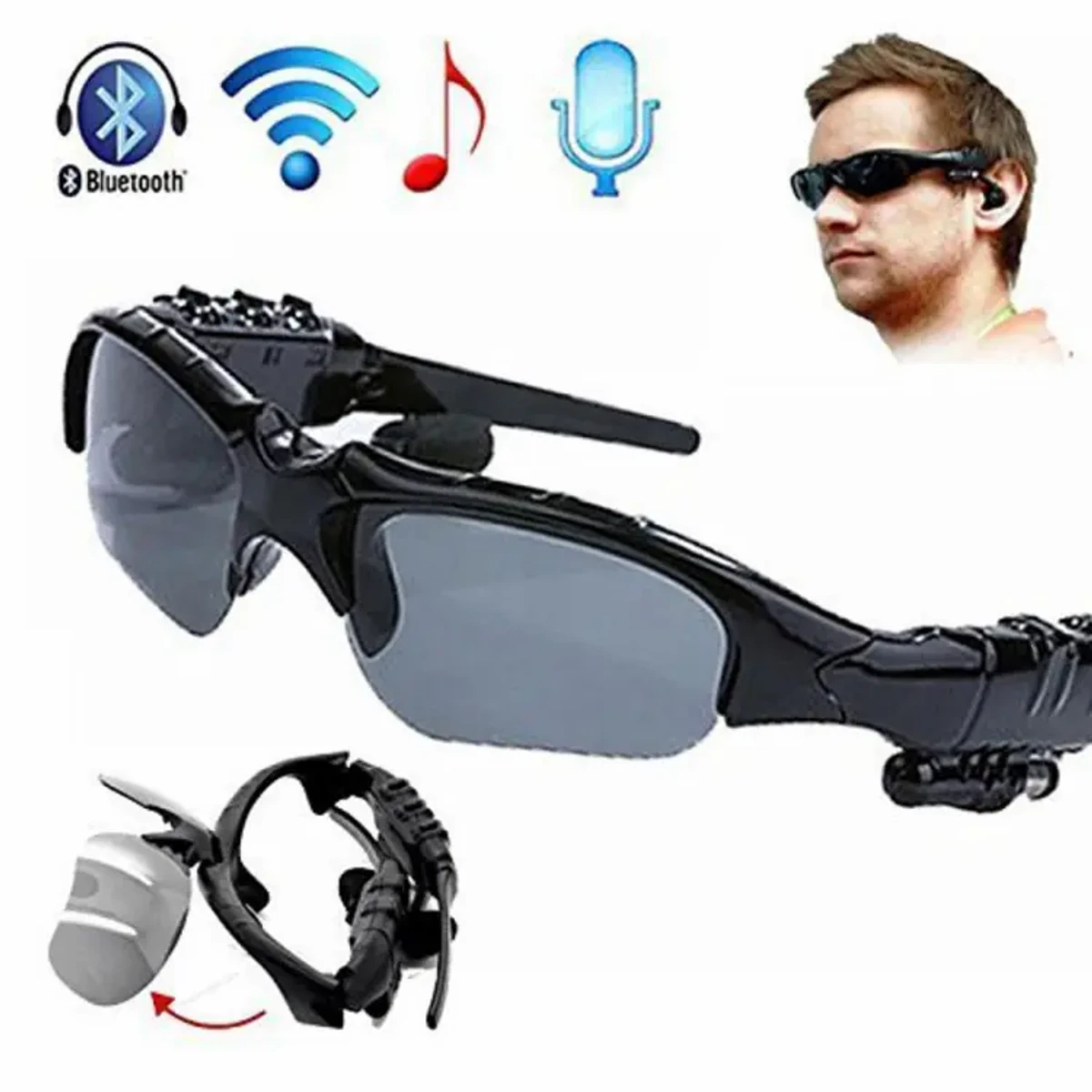 Wireless Bluetooth Sunglasses Headset Headphone