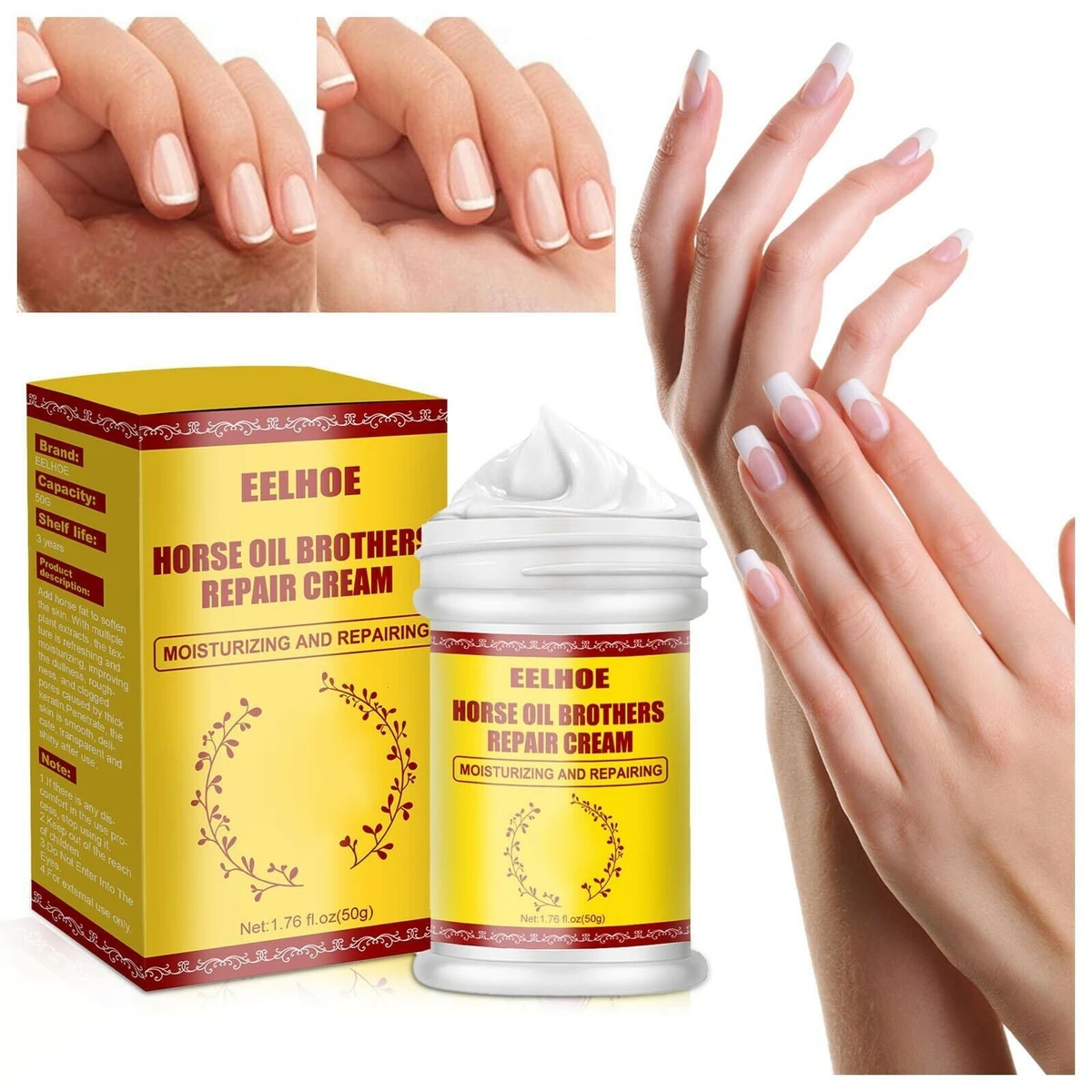 Horse Oil Brothers Repair Cream + LIP BALM,  2 in 1 Discount Price - 799tk