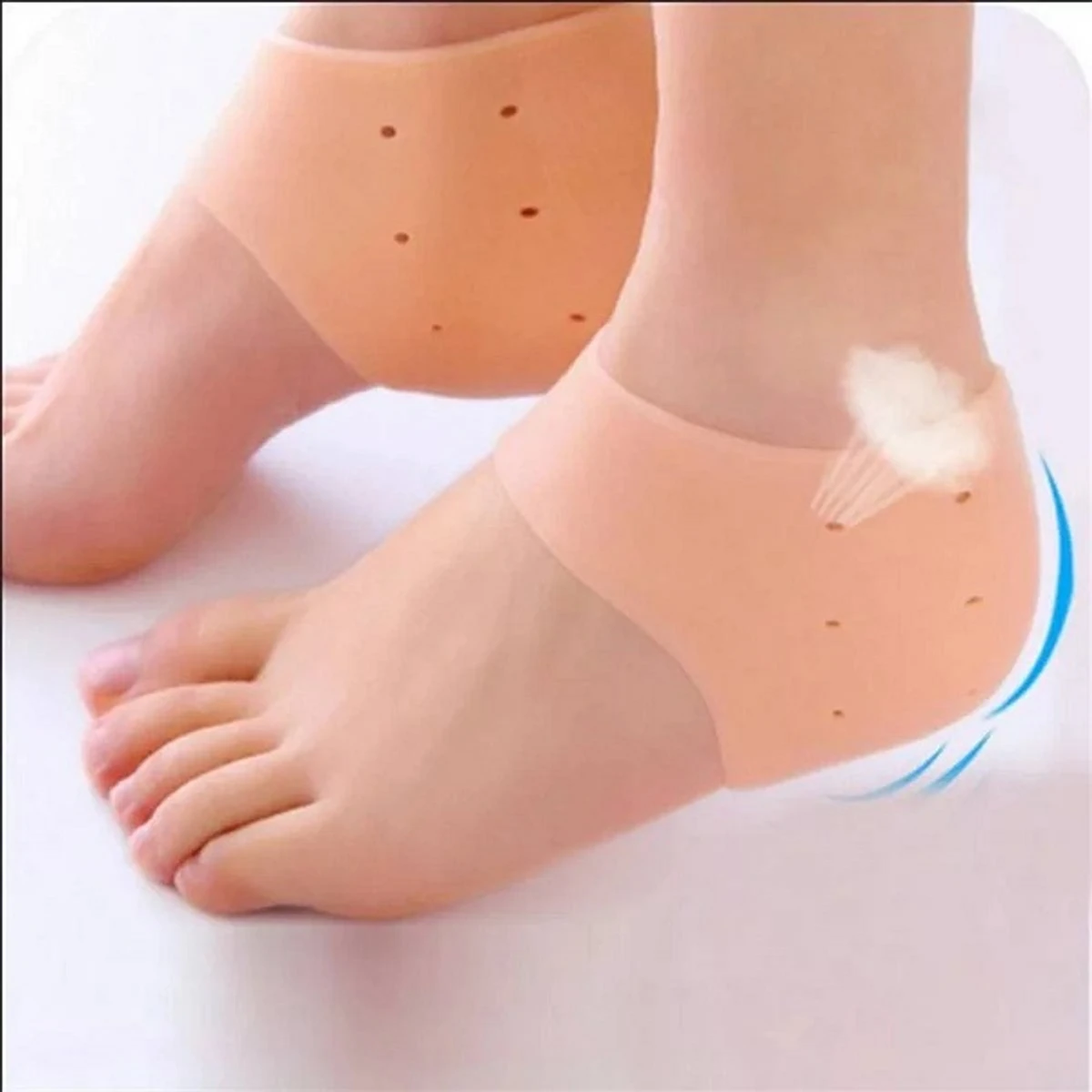 2 Piecess Heel Protector Protective Sleeve for Relief Plantar