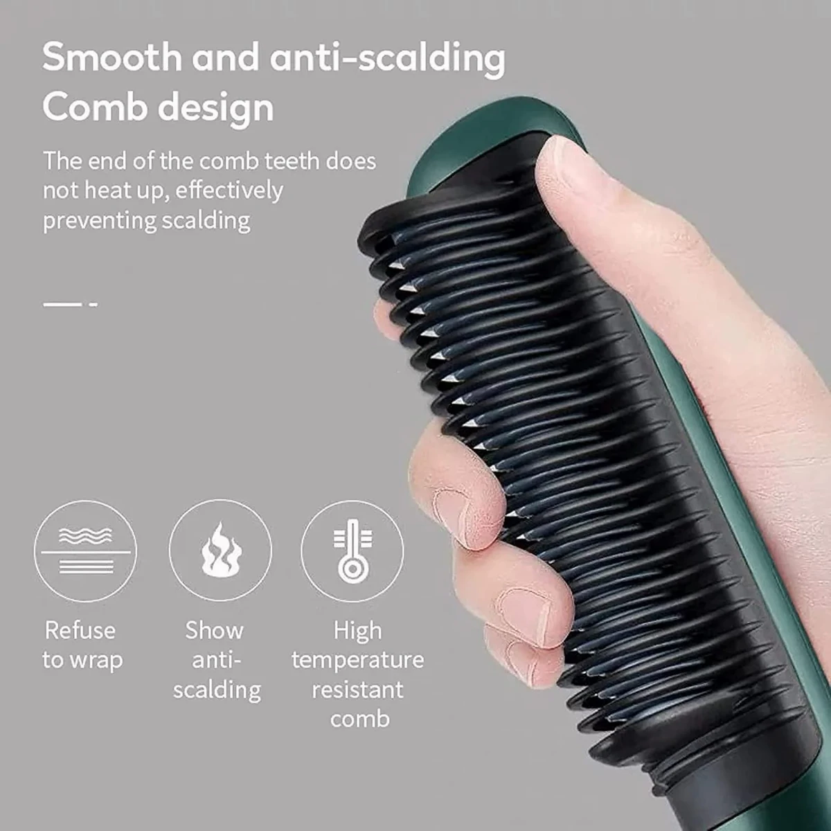 2in1 Hair Straightener + curler Comb Brush