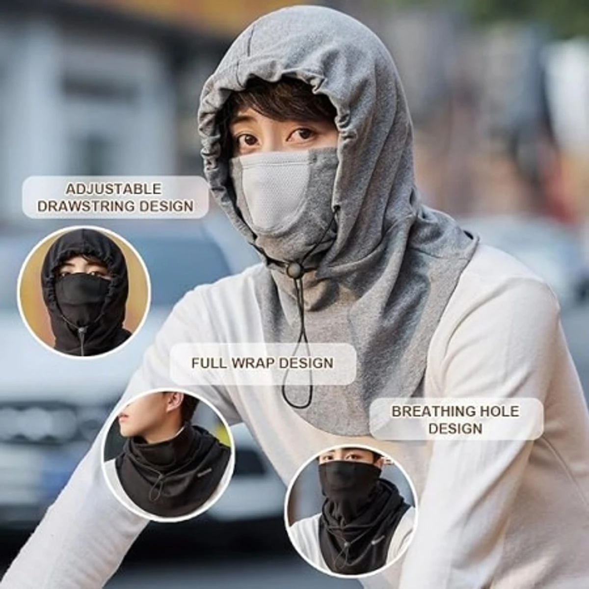 2 পিস Windproof Full Face Mask