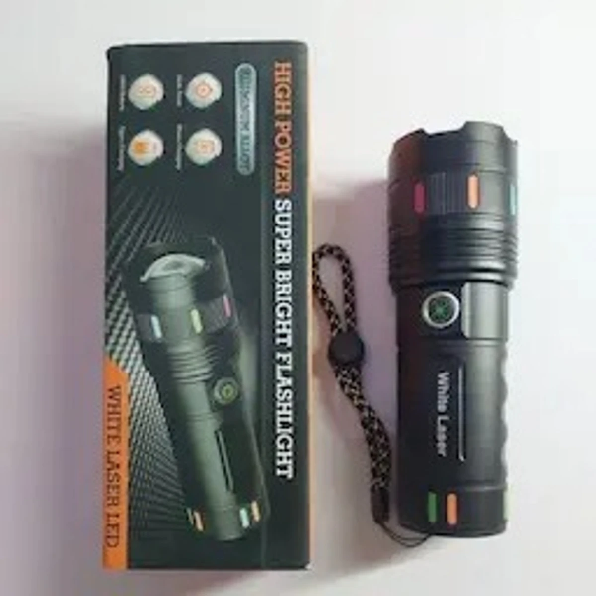 High Power Super Bright Metal Body Light With Power bank
