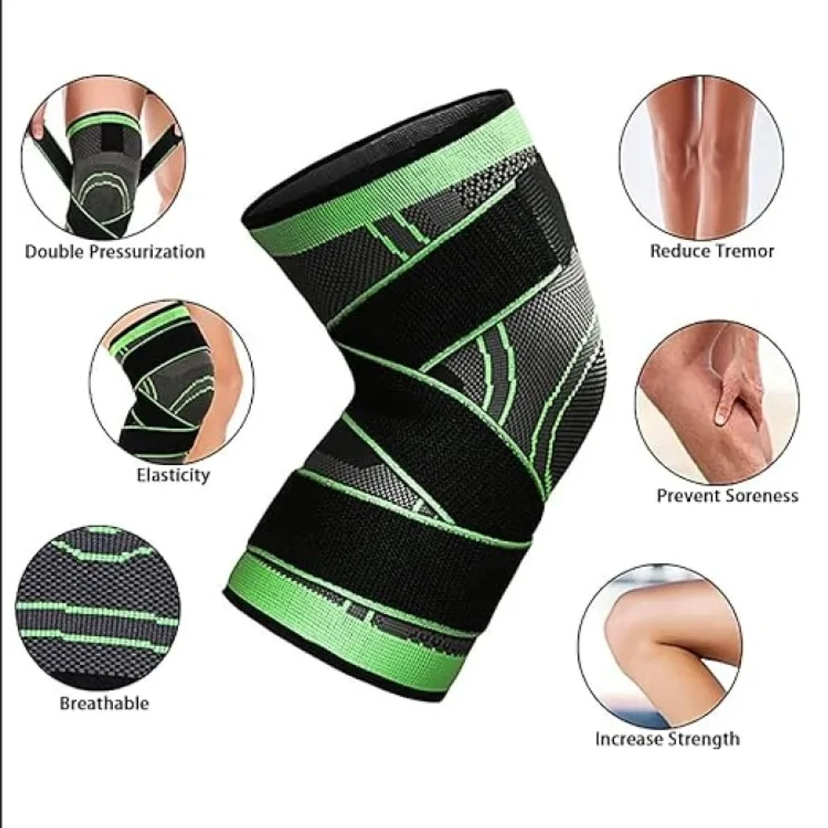 Adjustable Knee Brace Knee Support Brace Knee Pad for Men and Women 2pcs.
