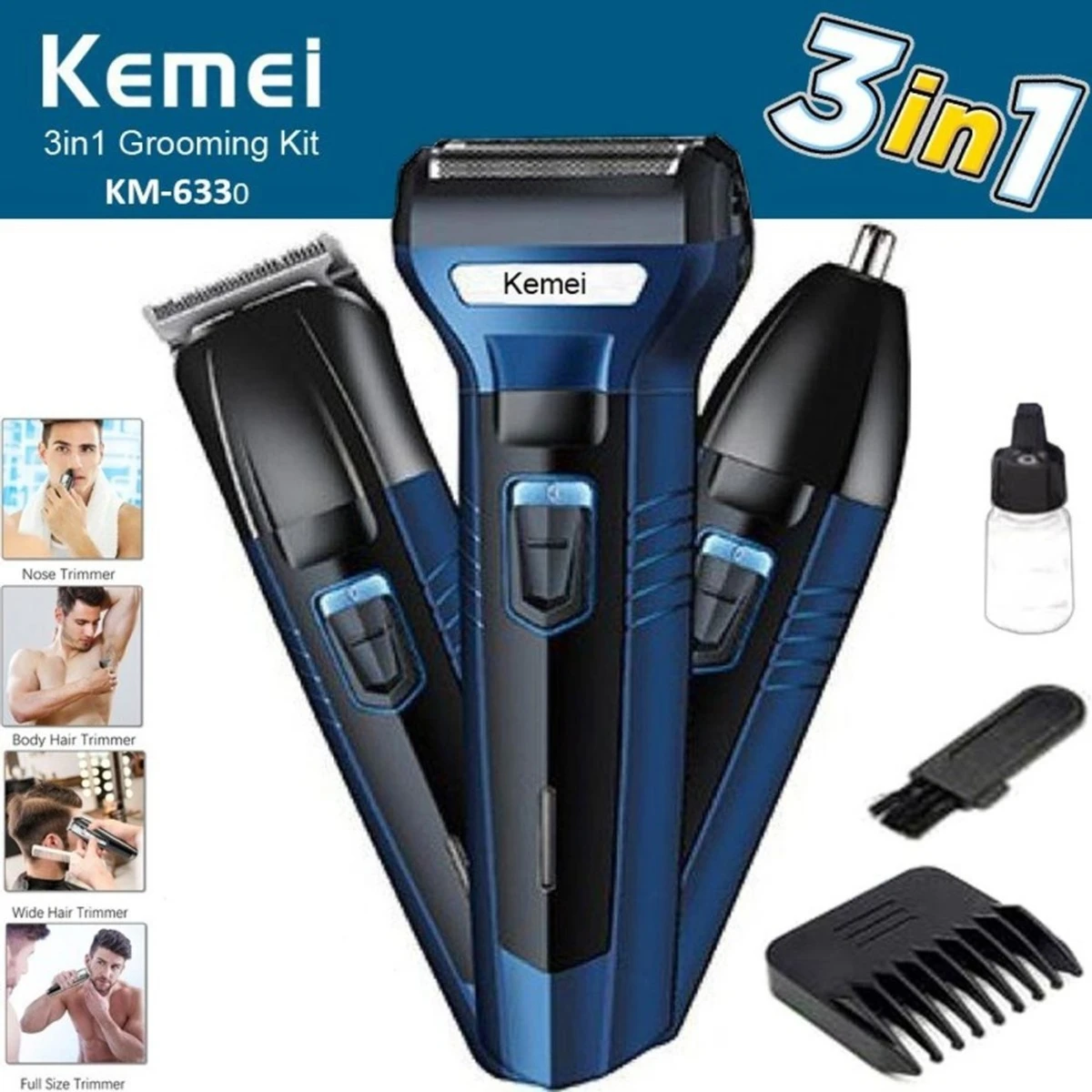 Hair Trimmer Clipper Kemei KM-6332