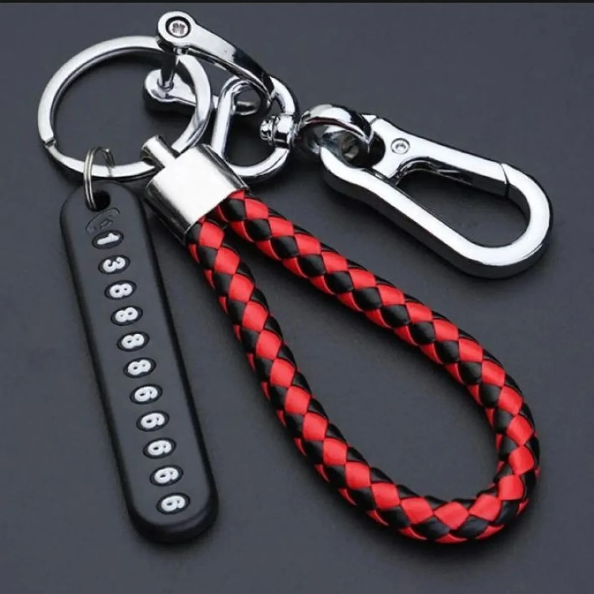 Key Ring with Phone Number