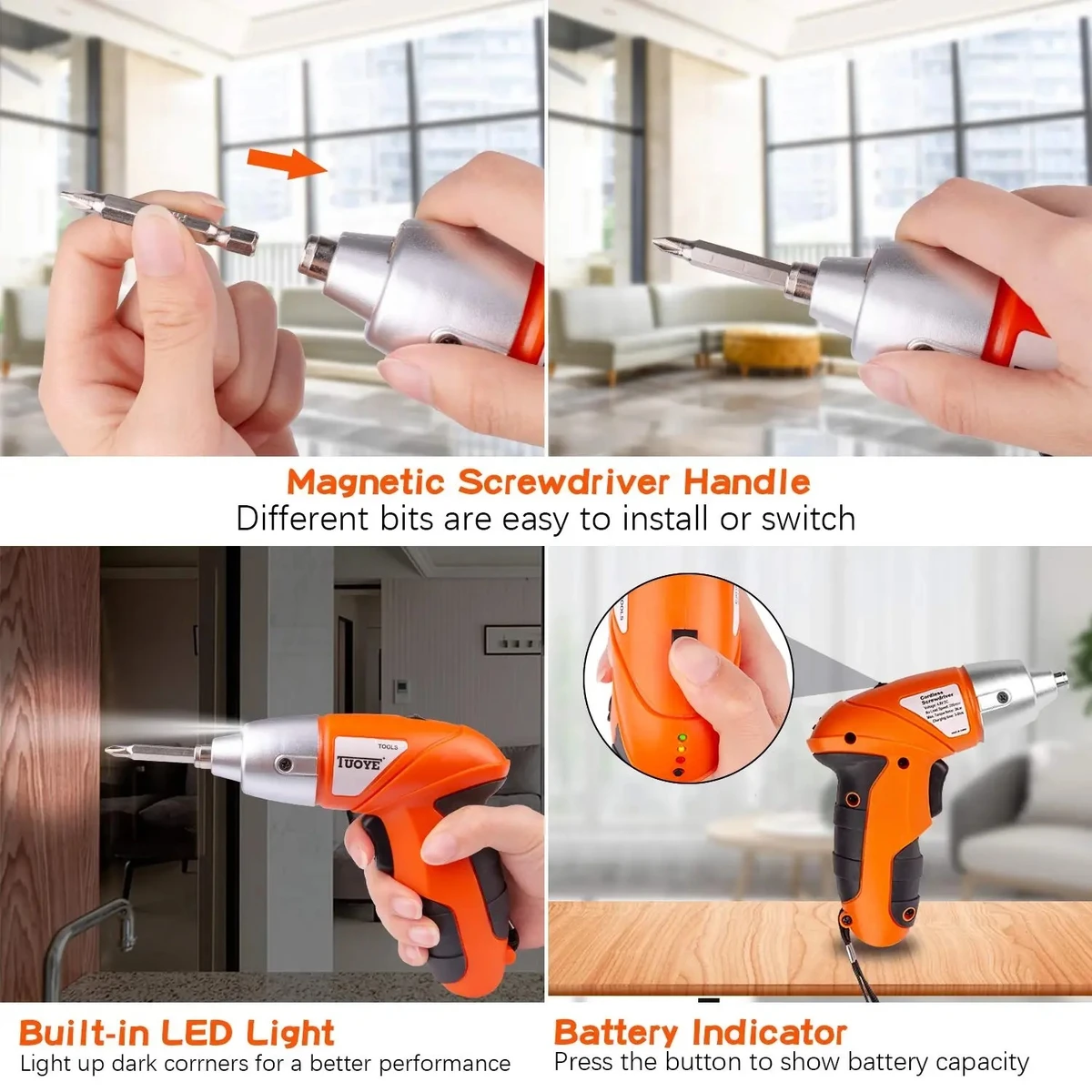 Cordless Screwdriver 45pcs