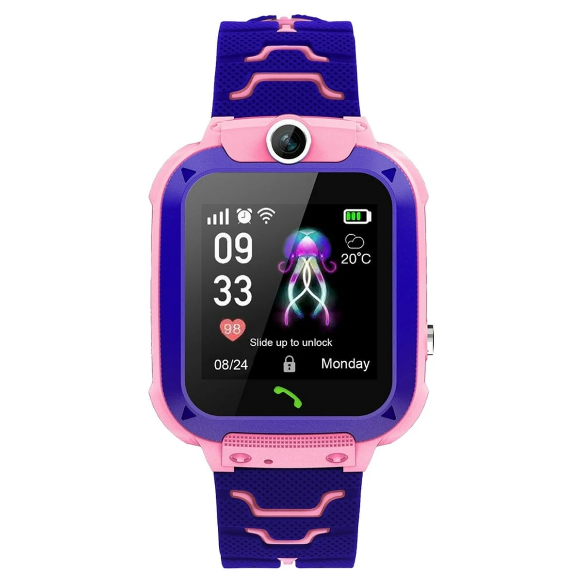 Smartberry C002 Kids GPS Smart Watch – Ping color